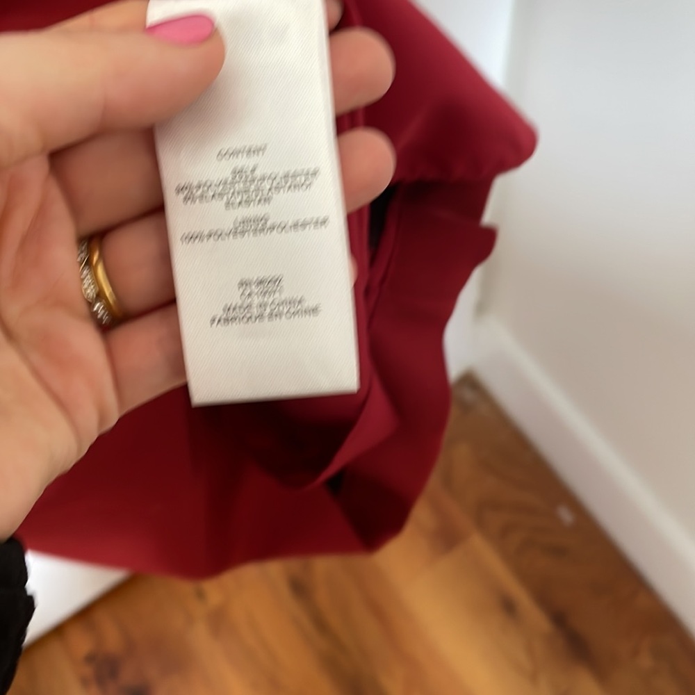 Deep Red Tibi Work Dress - Perfect for Spring - Picture 5 of 14